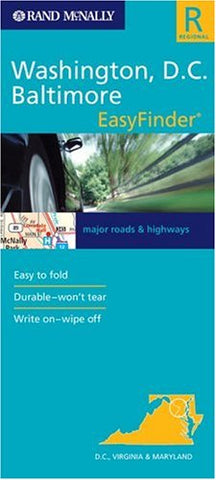 Rand McNally Washington, D.C. Baltimore: Easyfinder (Rand McNally Easyfinder) - Wide World Maps & MORE! - Book - Wide World Maps & MORE! - Wide World Maps & MORE!