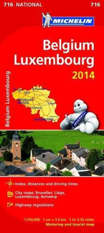Belgium and Luxembourg 2014 National Map 716 (Michelin National Maps) - Wide World Maps & MORE! - Book - Wide World Maps & MORE! - Wide World Maps & MORE!