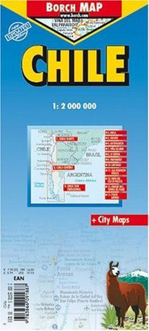 Chile Laminated Map (English Edition) - Wide World Maps & MORE! - Book - Borch - Wide World Maps & MORE!