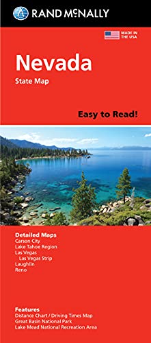 Rand McNally Easy To Read Folded Map: Nevada State Map - Wide World Maps & MORE!