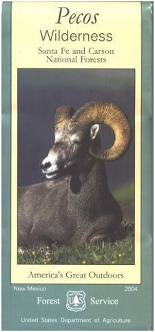 Pecos Wilderness Area Map - Waterproof - Wide World Maps & MORE! - Map - United States Department of Agriculture - Wide World Maps & MORE!