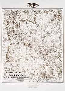 Official Map of the Territory of Arizona 1880 Small Satin Laminated Wall Map (JLW - Antique Wall Map Reproductions) - Wide World Maps & MORE! - Map - Wide World Maps & MORE! - Wide World Maps & MORE!