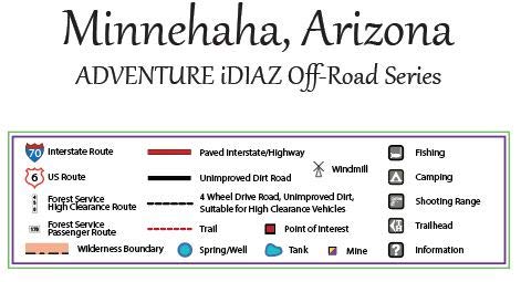 Minnehaha, Arizona / Off-Road Series - Wide World Maps & MORE!