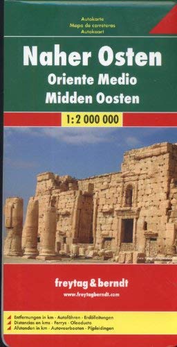 Middle East Map (English, French, Italian and German Edition) - Wide World Maps & MORE! - Book - Freytag & Berndt - Wide World Maps & MORE!