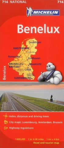 Benelux Map 714: Belgium, The Netherlands, Luxembourg Michelin (Maps/Country (Michelin)) - Wide World Maps & MORE! - Book - Michelin Travel & Lifestyle (COR) - Wide World Maps & MORE!