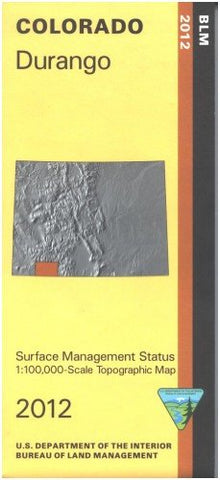 Map: Durango Surface Management - Wide World Maps & MORE! - Book - Wide World Maps & MORE! - Wide World Maps & MORE!