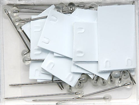 White Rectangle Map Push Pins - Wide World Maps & MORE! - Office Product - Moore - Wide World Maps & MORE!