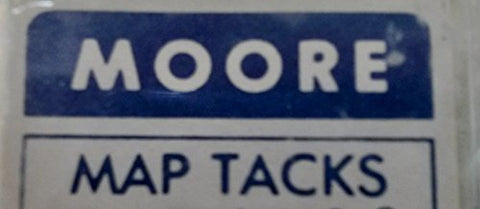 Large Light Blue 1/4" Flat-Head Map Tacks with Black Numbers 251 to 275 - Wide World Maps & MORE! - Office Product - Moore - Wide World Maps & MORE!