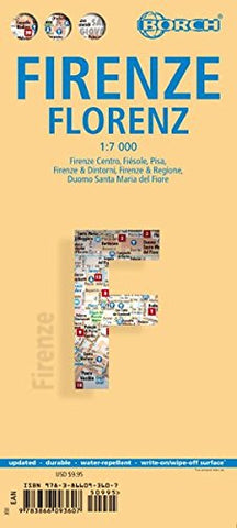 Laminated Florence Map by Borch (English Edition) - Wide World Maps & MORE! - Book - Borch - Wide World Maps & MORE!