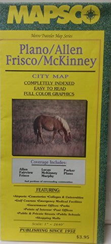 Plano, Allen, Frisco, McKinney city map: Coverage includes Allen, Fairview, Frisco ... and portions of surrounding communities (Metro traveler map series) - Wide World Maps & MORE! - Book - Wide World Maps & MORE! - Wide World Maps & MORE!