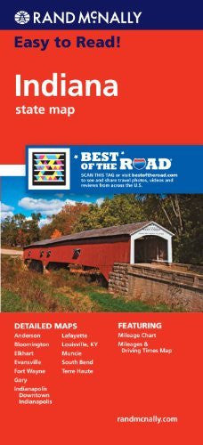 Rand Mcnally Easy to Read Indiana - Wide World Maps & MORE! - Book - Rand McNally and Company - Wide World Maps & MORE!