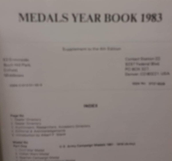 Medals Year Book 1983 Price Guide Supplement to 4th Edition - Wide World Maps & MORE! - Book - Wide World Maps & MORE! - Wide World Maps & MORE!