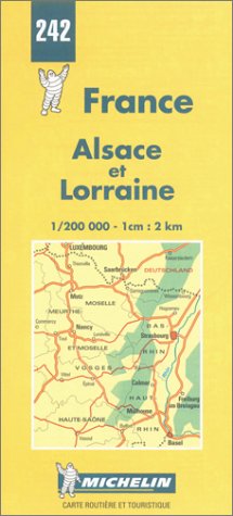 Michelin Alsace and Lorraine, France Map No. 242 (Michelin Maps & Atlases) - Wide World Maps & MORE! - Book - Wide World Maps & MORE! - Wide World Maps & MORE!