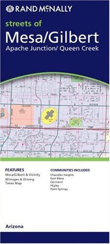 Mesa/Gilbert/Apache Junction/Queen Creek (Rand McNally City Maps) - Wide World Maps & MORE! - Book - Rand McNally - Wide World Maps & MORE!