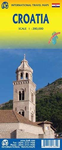 Croatia Travel Reference Map 1:280,000 Waterproof - Wide World Maps & MORE!