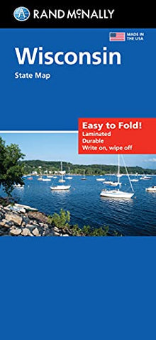 Rand McNally Easy To Fold: Wisconsin State Laminated Map - Wide World Maps & MORE!