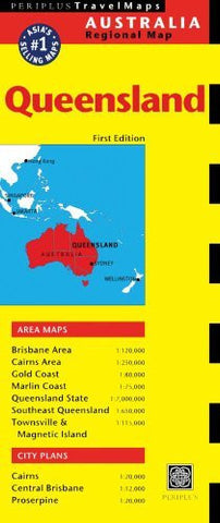 Queensland Travel Map First Edition (Australia Regional Maps) - Wide World Maps & MORE! - Book - Brand: Periplus Editions (HK) ltd. - Wide World Maps & MORE!