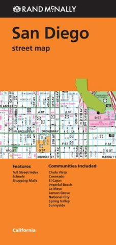 Rand McNally Folded San Diego Street Map (California) - Wide World Maps & MORE! - Map - Rand McNally and Company - Wide World Maps & MORE!