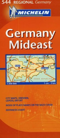 Michelin Map Germany Mideast 544 (Maps/Regional (Michelin)) - Wide World Maps & MORE! - Book - Wide World Maps & MORE! - Wide World Maps & MORE!