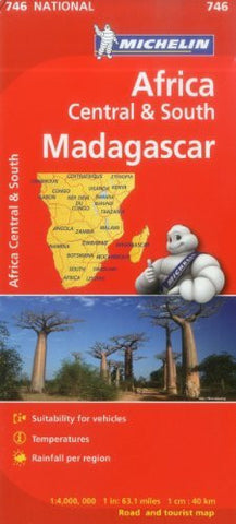 Michelin Map Africa Central South and Madagascar 746 (Maps/Country (Michelin)) - Wide World Maps & MORE! - Book - Michelin Travel & Lifestyle (COR) - Wide World Maps & MORE!