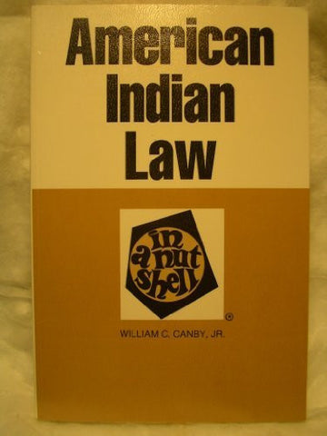 American Indian Law in a Nutshell (Nutshell Series) - Wide World Maps & MORE! - Book - Wide World Maps & MORE! - Wide World Maps & MORE!