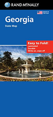 Rand McNally Easy To Fold: Georgia State Laminated Map - Wide World Maps & MORE!