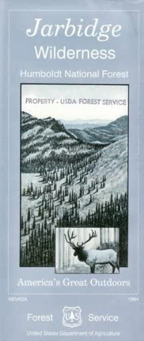Jarbidge Wilderness Map - Nevada, Humboldt-Toyabe [Map] USGS and Forest Service - Wide World Maps & MORE!
