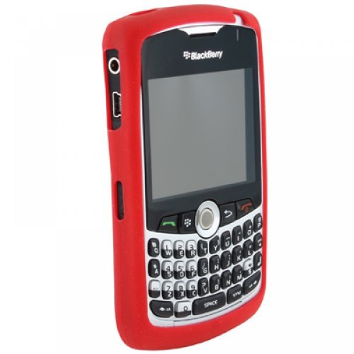Tech Headquarters Silicone Case for BlackBerry Curve - Clear/Red - 2 Pack - Wide World Maps & MORE! - Wireless - Tech headquaters - Wide World Maps & MORE!