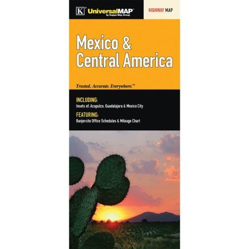 Mexico & Central America Highway Map - Wide World Maps & MORE! - Map - UniversalMAP - Wide World Maps & MORE!