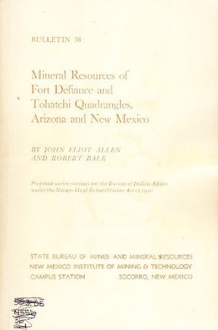 Mineral Resources of Fort Defiance and Tohatchi Quadrangles, Arizona and New Mexico - Wide World Maps & MORE! - Book - Wide World Maps & MORE! - Wide World Maps & MORE!