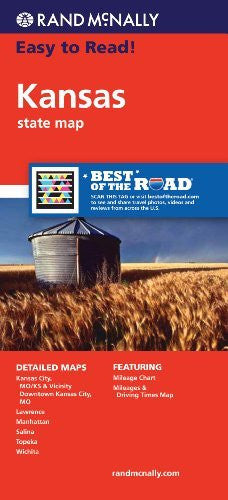 Rand McNally Easy To Read: Kansas State Map - Wide World Maps & MORE! - Map - Rand McNally and Company - Wide World Maps & MORE!