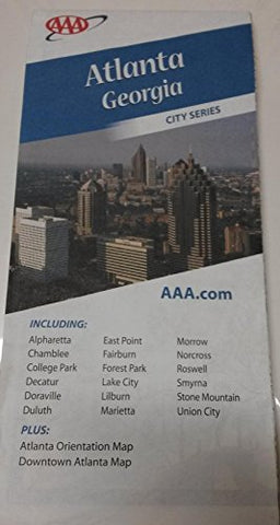 AAA Atlanta Georgia City Series Map (City Series) - Wide World Maps & MORE! - Book - Wide World Maps & MORE! - Wide World Maps & MORE!