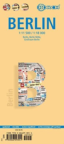 Laminated Berlin Map by Borch (English Edition) - Wide World Maps & MORE! - Book - Borch - Wide World Maps & MORE!