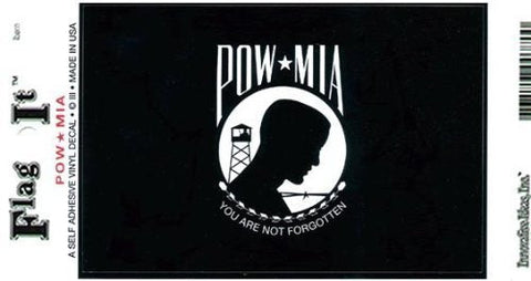 POW-MIA Heavy Duty Vinyl Bumper Sticker (5 × 3 Inches) - Wide World Maps & MORE! - Automotive Parts and Accessories - Flag It - Wide World Maps & MORE!