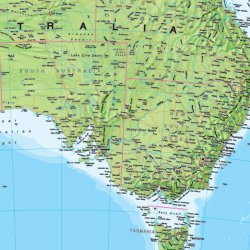 Australia Australasia Laminated Wall Map - Wide World Maps & MORE!
