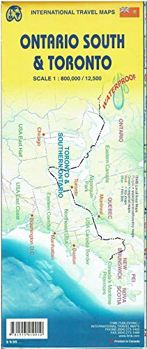 Toronto & Ontario South Waterproof Travel Map (International Travel Maps) - Wide World Maps & MORE! - Map - ITMB Publishing, Ltd. - Wide World Maps & MORE!