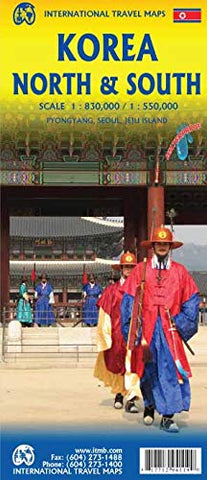 Korea North and South Travel Reference Map 1:830K/1:550K (Waterproof) [Pyongyang, Seoul, Jeju Island] - Wide World Maps & MORE! - Map - ITMB Publishing, Ltd. - Wide World Maps & MORE!