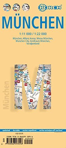 Laminated Munich Map by Borch (English Edition) - Wide World Maps & MORE! - Book - Borch - Wide World Maps & MORE!