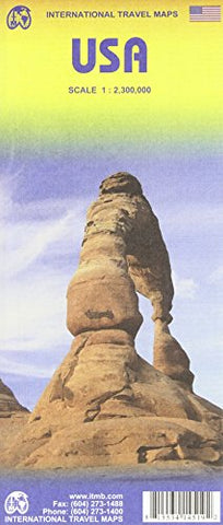 USA 1:2,300,000 Travel Map (International Travel Maps) - Wide World Maps & MORE! - Book - ITMB Publishing - Wide World Maps & MORE!
