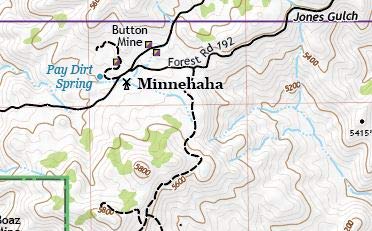 Minnehaha, Arizona / Off-Road Series - Wide World Maps & MORE!