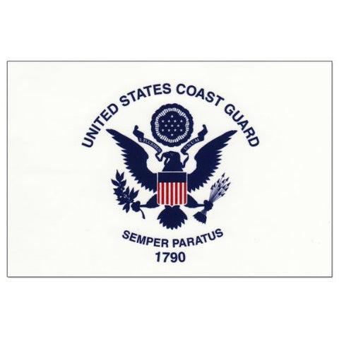 Flag It U.S. Coast Guard Flag Decal - Wide World Maps & MORE! - Lawn & Patio - Flag It - Wide World Maps & MORE!