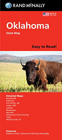 Rand McNally Easy To Read Folded Map: Oklahoma State Map - Wide World Maps & MORE!