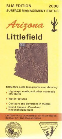 Arizona: Littlefield : 1:100,000-scale topographic map : 30 X 60 minute series (topographic) (Surface management status) - Wide World Maps & MORE! - Book - Wide World Maps & MORE! - Wide World Maps & MORE!