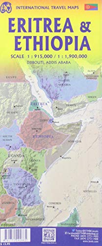 Ethiopia 1 : 2 000 000 & Eritrea 1 : 900 000 - Wide World Maps & MORE!