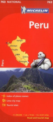 Michelin Peru Map 763 (Maps/Country (Michelin)) - Wide World Maps & MORE! - Book - Michelin Travel & Lifestyle (COR) - Wide World Maps & MORE!