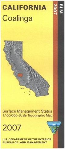Map: Coalinga - Surface Management - Wide World Maps & MORE! - Book - Wide World Maps & MORE! - Wide World Maps & MORE!
