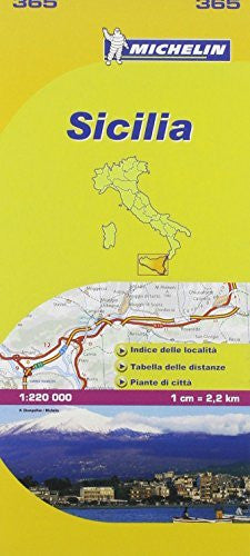 Michelin Map: Sicilia 365 ( Italy Sicily) (Maps/Local (Michelin)) (Italian Edition) - Wide World Maps & MORE! - Book - Michelin Travel Publications (COR) - Wide World Maps & MORE!