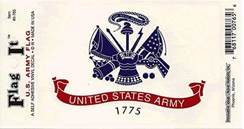 U.S. Army Flag: A Self Adhesive Vinyl Decal (6-Pack) - Wide World Maps & MORE! - Automotive Parts and Accessories - Flag It - Wide World Maps & MORE!