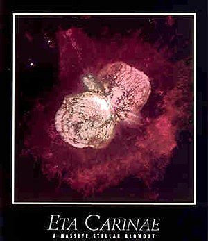 Eta Carinae: A Massive Stellar Blowout Gloss Laminated - Wide World Maps & MORE! - Book - Wide World Maps & MORE! - Wide World Maps & MORE!