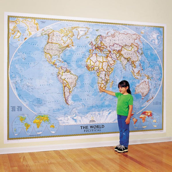 World Classic [Mural] (National Geographic Reference Map) - Wide World Maps & MORE! - Map - National Geographic - Wide World Maps & MORE!